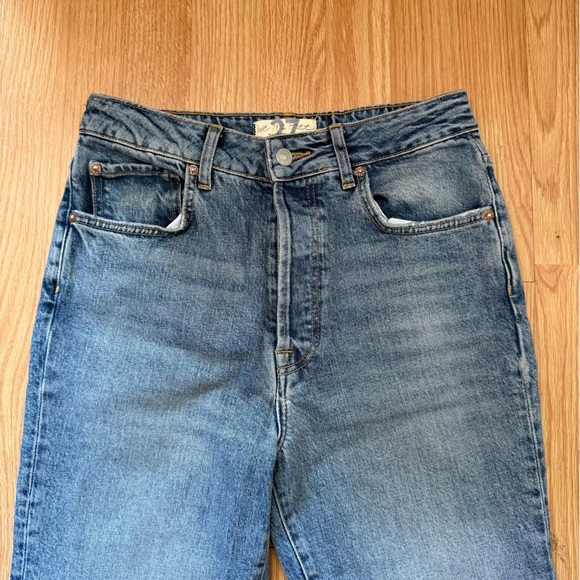 Free People Cropped Fray Jeans Size 27 - Picture 2 of 5